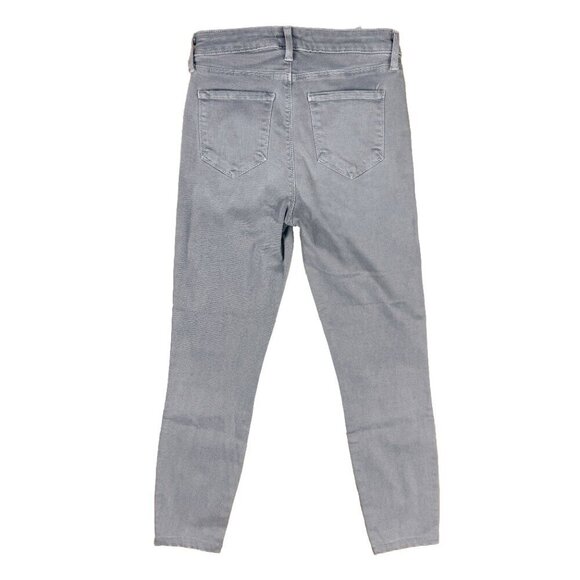 L'AGENCE Margot Gray Cotton Blend Stretch Skinny Cropped Ankle Jeans Size 26 - Picture 6 of 6